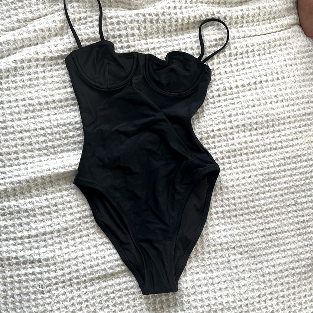 J. Crew Women's One Piece Swimsuit in Black